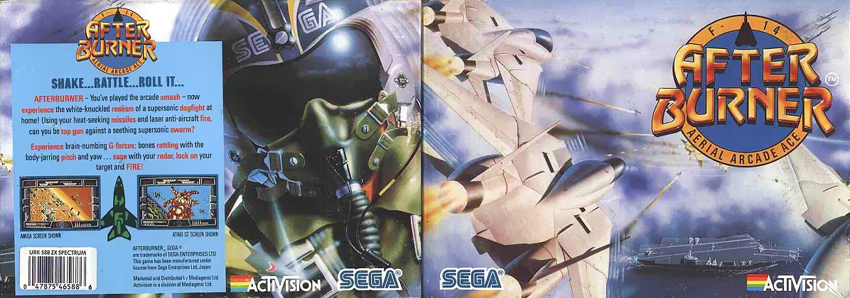 After Burner box art for ZX Spectrum